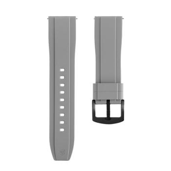 Tactical Quick Release 24mm szilikon szíj, gyors kioldás, szürke kép