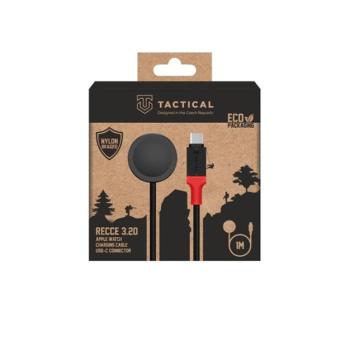 Tactical Recce 3:20 Apple Watch töltőkábel, fekete/piros kép