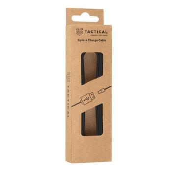 Tactical Smooth Thread USB / USB-C töltő- és adatkábel, 2m, fekete kép