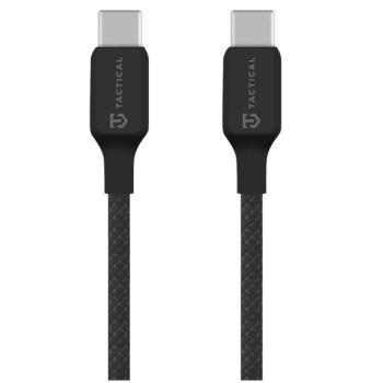 Tactical Stitch Thread USB-C-USB-C töltő- és adatkábel, szilikon, 1m, fekete kép