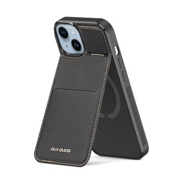 Tárca tok 3 az 1-ben állvánnyal iPhone 15 Plus MagSafe RFID blokkoló Dux Ducis Rafi Mag - fekete kép