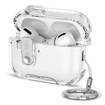 Tech-Protect Bounce Pro AirPods Pro 3 tok, karabinerrel, átlátszó kép