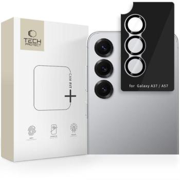 Tech-Protect Camring FIT+ Samsung Galaxy A37 / Galaxy A57 kameravédő üvegfólia, fekete kép