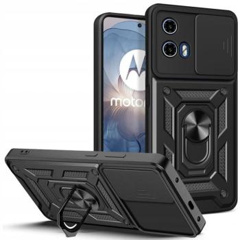 Tech-Protect Camshield Pro Motorola G24 / G04 / E14 strapabíró tok kameravédelemmel, kitámasztóval, fekete kép