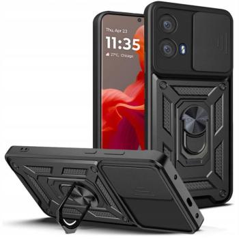 Tech-Protect Camshield Pro Motorola G85 strapabíró tok kameravédelemmel, kitámasztóval, fekete kép
