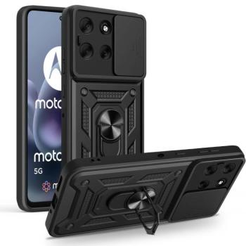 Tech-Protect Camshield Pro Motorola G86 strapabíró tok kameravédelemmel, kitámasztóval, fekete kép