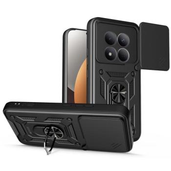 Tech-Protect Camshield Pro Xiaomi Redmi Note 15 Pro Plus 5G / Poco M8 Pro strapabíró tok kameravédelemmel, kitámasztóval, fekete kép