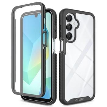 Tech-Protect Defense Samsung Galaxy A17 strapabíró tok kijelzővédő kerettel, fekete kép