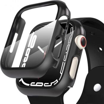 Tech-Protect Defense360 Apple Watch 7 / 8 / 9 (45mm) ütésálló tok kijelzővédelemmel, fekete kép