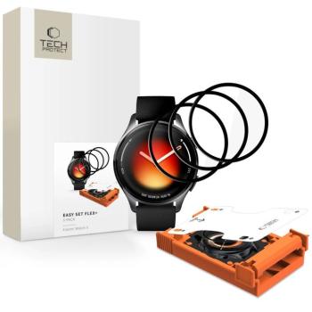 Tech-Protect Easy Set Flex+ Xiaomi Watch 5 tempered glass kijelzővédő fólia csomag (3db) kép