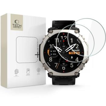Tech-Protect Glass Fit+ Amazfit T-Rex Ultra 2 tempered glass kijelzővédő fólia csomag (2db) kép