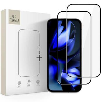Tech-Protect Glass Fit+ Google Pixel 10a / Pixel 9a kijelzővédő üvegfólia, fekete (2db) kép