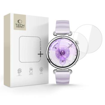 Tech-Protect Glass Fit+ Huawei Watch GT 6 (41mm) kijelzővédő üvegfólia, átlátszó (2db) kép