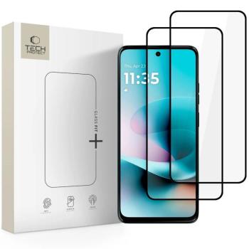 Tech-Protect Glass Fit+ Motorola G57 Power kijelzővédő üvegfólia, átlátszó (2db) kép