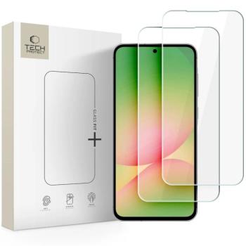 Tech-Protect Glass Fit+ Samsung Galaxy A37 / Galaxy A57 kijelzővédő üvegfólia, átlátszó (2db) kép