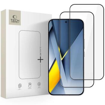 Tech-Protect Glass Fit+ Xiaomi Poco F8 Ultra kijelzővédő üvegfólia, fekete (2db) kép