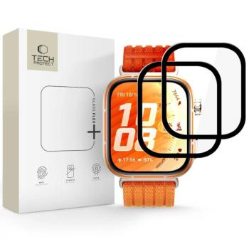 Tech-Protect Glass Flex+ Huawei Watch Fit 5 Pro kijelzővédő fólia, fekete (2db) kép