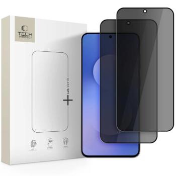 Tech-Protect GLASS SPY+ Privacy Samsung Galaxy A37 / Galaxy A57 kijelzővédő üvegfólia, betekintésgátló, fekete (2db) kép
