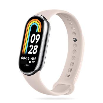Tech-Protect IconBand Xiaomi Mi Smart Band 10 / Band 9 / Band 8 szilikon szíj, bézs kép