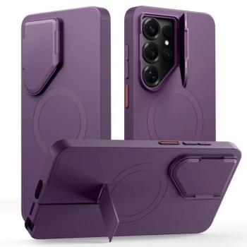 Tech-Protect Kevlar Aura Samsung Galaxy S26 Ultra tok kameravédelemmel, kitámasztóval, lila kép