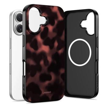 Tech-Protect Lamano Apple iPhone 16 hátlap tok, MagSafe, Panther, fekete kép