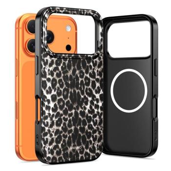 Tech-Protect Lamano Apple iPhone 17 Pro hátlap tok, MagSafe, Leopárd minta kép