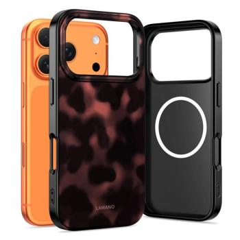 Tech-Protect Lamano Apple iPhone 17 Pro Max hátlap tok, MagSafe, Panther, fekete kép
