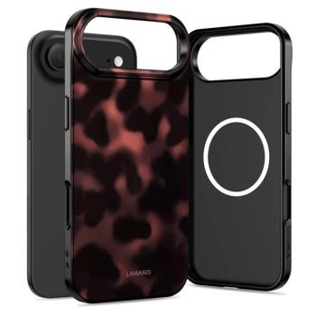 Tech-Protect Lamano Apple iPhone Air (2025) hátlap tok, MagSafe, Panther, fekete kép