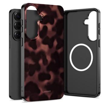 Tech-Protect Lamano Samsung Galaxy A57 hátlap tok, MagSafe, Panther, fekete kép