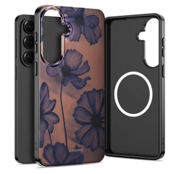 Tech-Protect Lamano Samsung Galaxy A57 hátlap tok, MagSafe, Velvet Night, mintás kép