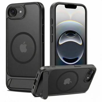 Tech-Protect Magcrack Apple iPhone 17e / iPhone 16e mágneses tok kitámasztóval, MagSafe, fekete kép