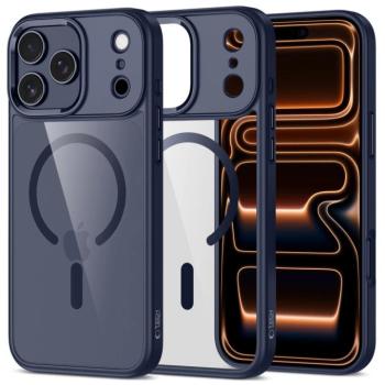 Tech-Protect Magmat Apple iPhone 17 Pro hátlap tok, MagSafe, Matte Cosmic, átlátszó-kék kép