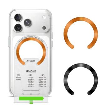 Tech-Protect MagSafe gyűrű, narancs-ezüst (2db) kép