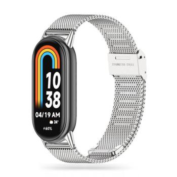 Tech-Protect Milanese Xiaomi Mi Smart Band 10 / Band 9 / Band 8 milánói szíj, ezüst kép