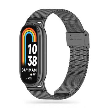 Tech-Protect Milanese Xiaomi Mi Smart Band 10 / Band 9 / Band 8 milánói szíj, fekete kép