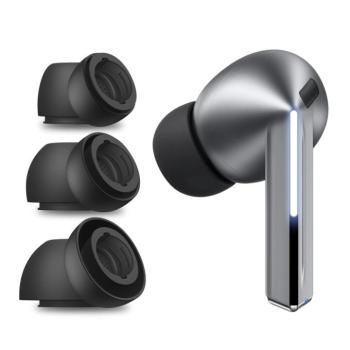 Tech-Protect Samsung Galaxy Buds 3 Pro / Buds 4 Pro gumiharang csomag, szürke (3db) kép