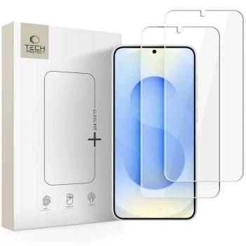 Tech-Protect Samsung Galaxy S26 tempered glass kijelzővédő üvegfólia csomag, átlátszó (2db) kép