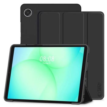 Tech-Protect Samsung Galaxy Tab A11+ / Tab A9+ oldalra nyíló, kitámasztható mappa tok, fekete kép