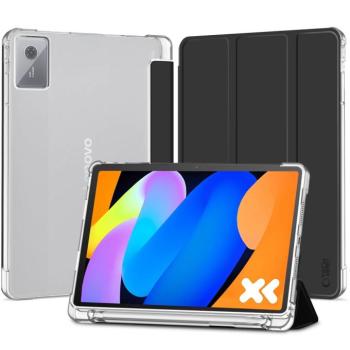 Tech-Protect SC Pen Hybrid Lenovo Idea Tab 11" / K11 2.gen oldalra nyíló, kitámasztható mappa tok, fekete-átlátszó kép