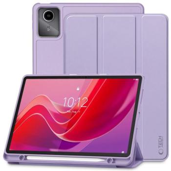 Tech-Protect Sc Pen Lenovo Tab M11 oldalra nyíló, kitámasztható mappa tok ceruza tartóval, lila kép