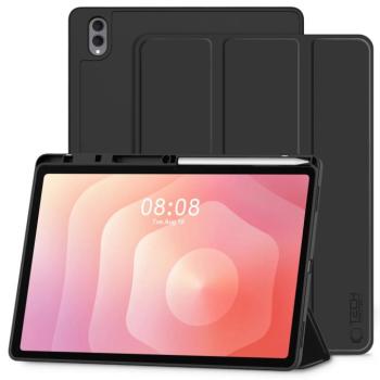 Tech-Protect Sc Pen Samsung Galaxy Tab S8 Ultra / S9 Ultra / S10 Ultra / S11 Ultra oldalra nyíló, kitámasztható mappa tok ceruza tartóval, fekete kép