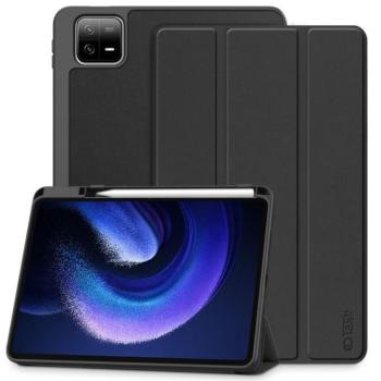Tech-Protect Sc Pen Xiaomi Pad 6 Pro / Pad 6 oldalra nyíló, kitámasztható mappa tok ceruza tartóval, fekete kép