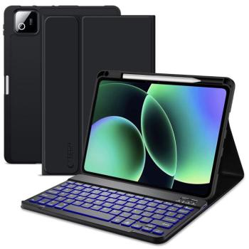 Tech-Protect SC Pen Xiaomi Pad 8 / Pad 8 Pro / Pad 7 Pro / Pad 7 oldalra nyíló, kitámasztható mappa tok billentyűzettel, fekete kép