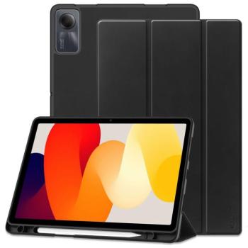 Tech-Protect Sc Pen Xiaomi Redmi Pad SE (11.0) oldalra nyíló, kitámasztható mappa tok ceruza tartóval, fekete kép