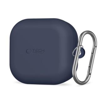 Tech-Protect Silicone Hook Samsung Galaxy Buds 4 / Buds 4 Pro szilikon tok, karabinerrel, kék kép
