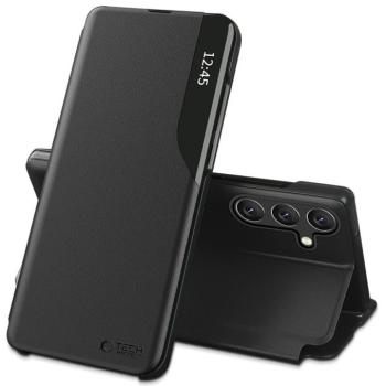 Tech-Protect Smart View Samsung Galaxy A57 flip / kinyitható tok, fekete kép
