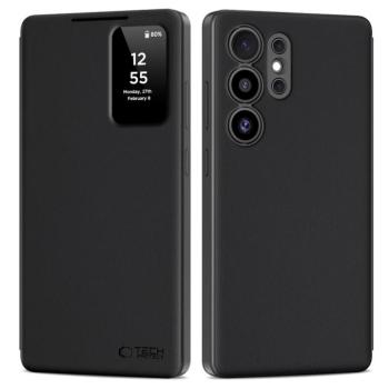 Tech-Protect Smart Wallet Samsung Galaxy S25 Ultra flip / kinyitható tok, fekete kép