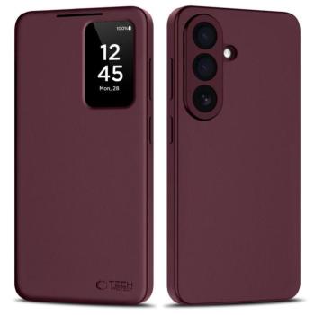 Tech-Protect Smart Wallet Samsung Galaxy S26 Ultra flip / kinyitható tok, bordó kép