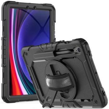 Tech-Protect Solid Samsung Galaxy Tab S10 Lite / S10 FE / S9 FE / S9 tablet tok kitámasztóval, fekete kép