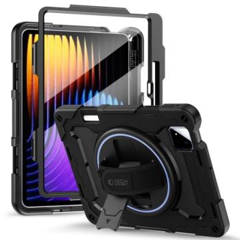 Tech-Protect Solid Xiaomi Pad 8 / Pad 8 Pro / Pad 7 Pro / Pad 7 oldalra nyíló, kitámasztható tok, ütésálló, fekete kép